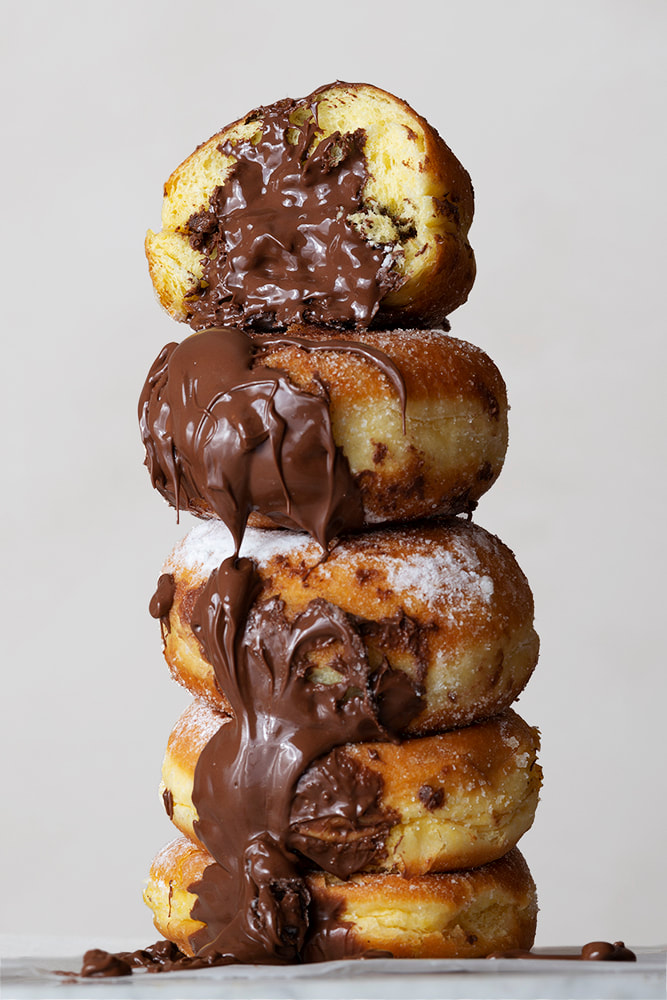 Nutella filled donuts